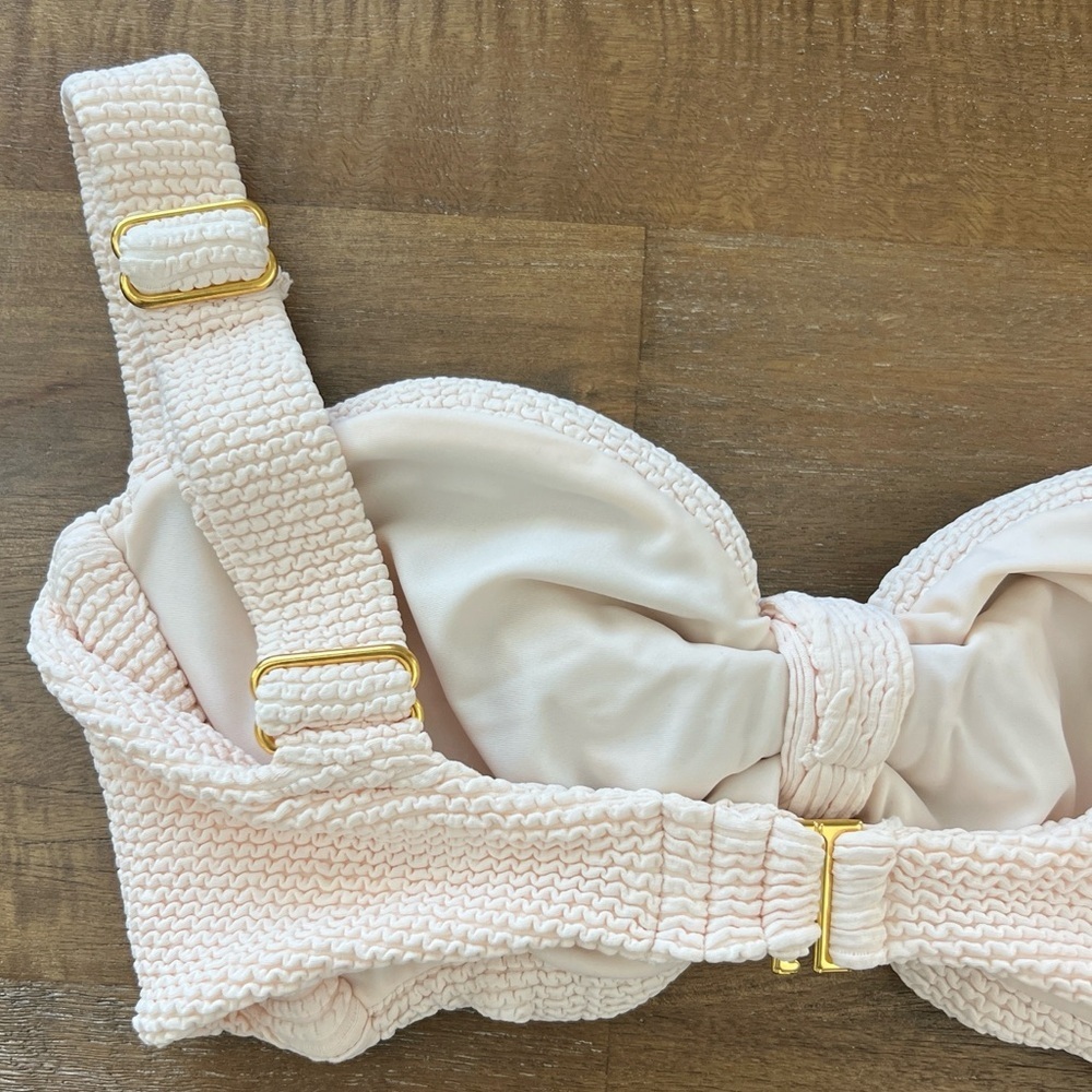 Montce Hayden Bikini Top Crema Scrunch NWOT - Picture 9 of 14